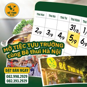 MENU HOT MÙA TỰU TRƯỜNG, TIỆC VUI NGON!